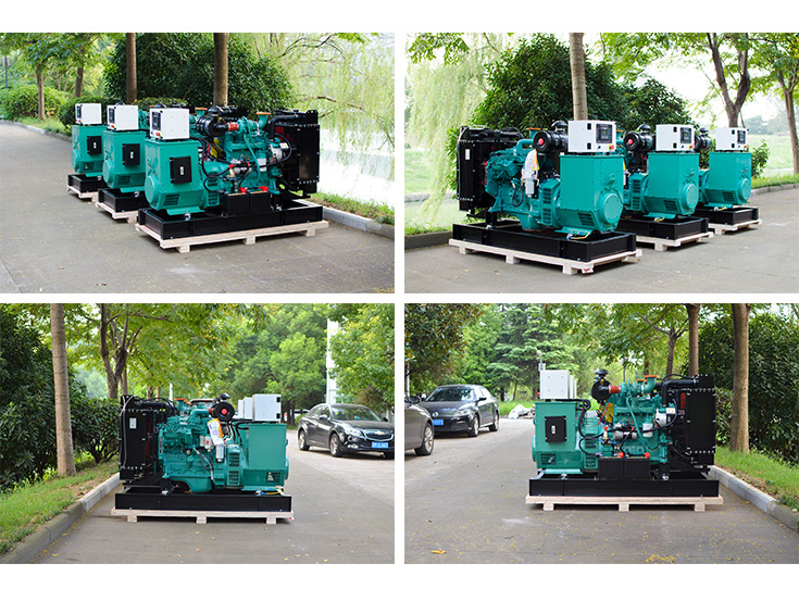 3 sets diesel generator set powered by Cummins 4BT3.9-G2